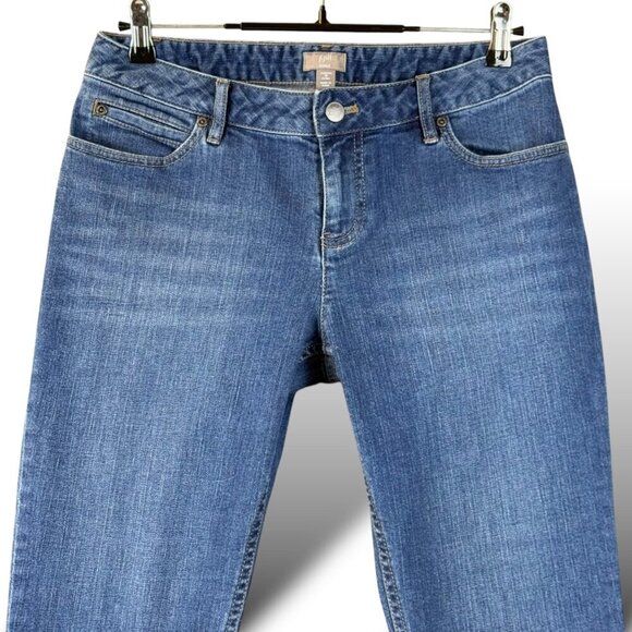 J.Jill Jeans Womens 6P Petite Medium Wash Skinny Ankle Mid-Rise Stretch Denim - Picture 4 of 12